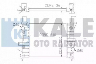 KALE OTO RADYATOR 351200 -  Радиатор, охлаждение двигателя